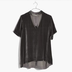 NEW MADEWELL VELVET CHOKER TOP!